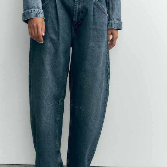Zara mid rise barrel jeans - Picture 2 of 6